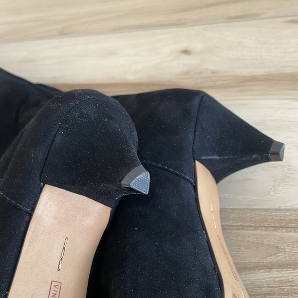 Vince Camuto Back Suede Kitten Heel Boots - Picture 4 of 5